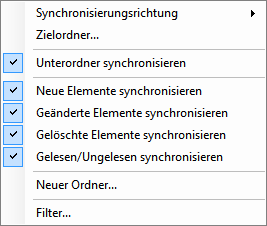 Unterordner synchronisieren